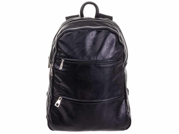 JSI Reißverschluss-Rucksack PH1686 A4 schwarz