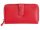 Leder Meid Reißverschlussbörse mit RFID Blocker B06-K-RFID-red