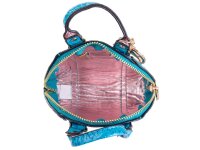 Taschenanhänger Schlüsselanhänger mit Krokodiloptik YY-1104-türkis