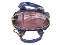 Taschenanhänger Schlüsselanhänger mit Krokodiloptik YY-1104-dunkelblau