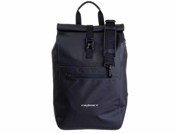Franky Schultertasche Fahrradtasche mit Tragefunktion ca. 23,6 Liter, Unisex, 32 x 41 x 18 cm (B x H x T)