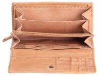Harbour 2nd Damengeldbörse Marina aus gewaschenem Leder caramel