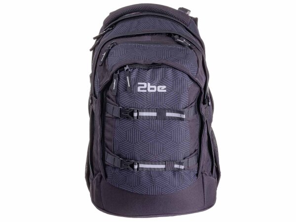 2 be Schulrucksack 66320 Ergo School Backpack Black 032