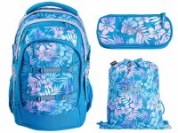 2 be 4 tlg. Schulrucksack-Set mit Ergo School Backpack,...