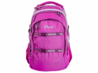 2 be 4 tlg. Schulrucksack-Set mit Ergo School Backpack, Turnbeutel, Schlamperbox, Regencape Fuchsia