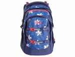 2 be 4 tlg. Schulrucksack-Set mit Ergo School Backpack, Turnbeutel, Schlamperbox, Regencape Blue
