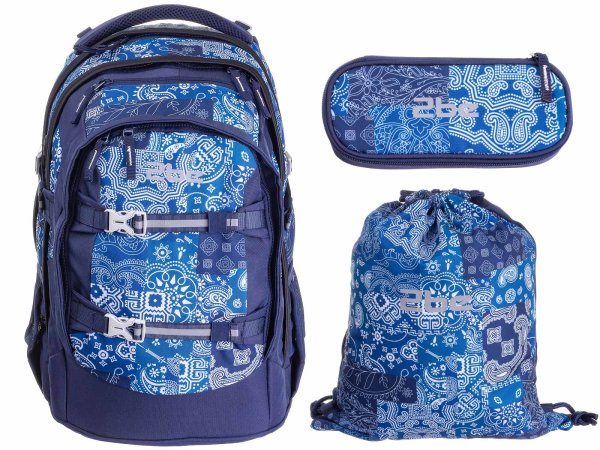 2 be 4 tlg. Schulrucksack-Set mit Ergo School Backpack,...