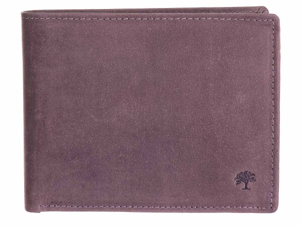 Prato LM Shahid Scheinbörse Geldbörse Hunterleder, 12 x 9,5 x 2 cm (B x H x T) - A50-HRFID-braun