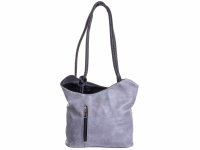 Hernan 2 in 1 Handtasche Rucksack ca. 5,4 Liter, 27 x 25 x 8 cm (B x H x T) - HB0245-grau