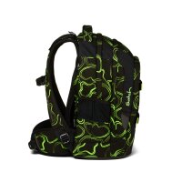 satch pack Schulrucksack Produkt Update  SAT-SIN-001-9SG Green Supreme
