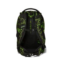 satch pack Schulrucksack Produkt Update  SAT-SIN-001-9SG Green Supreme