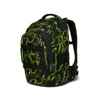 satch pack Schulrucksack Produkt Update  SAT-SIN-001-9SG Green Supreme