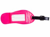 Cepewa Kofferanhänger 80915 FlipFlop-Design Adressanhänger Gepäckanhänger pink
