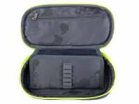 Franky 621-2 Effekt Pencilcase Schlampermäppchen dark blue/lime