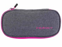 Franky 621-2 Effekt Pencilcase Schlampermäppchen grey/pink