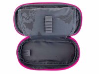 Franky 621-2 Effekt Pencilcase Schlampermäppchen grey/pink