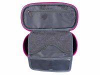 Franky 621-2 Effekt Pencilcase Schlampermäppchen grey/pink