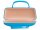 Brillenetui Hartschalenetui Brillenbox Hardcase im Handtaschen-Design 086019  türkis Lack