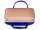 Brillenetui Hartschalenetui Brillenbox Hardcase im Handtaschen-Design 086019  blau Lack