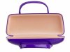 Brillenetui Hartschalenetui Brillenbox Hardcase im Handtaschen-Design 086019  lila Lack