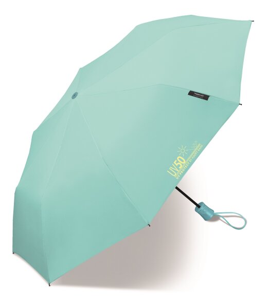 Happy Rain Mini AC UV50 Protect Automatik Taschenschirm 45402 Aqua