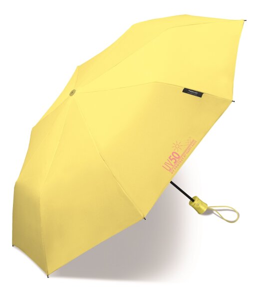 Happy Rain Mini AC UV50 Protect Automatik Taschenschirm 45404 Lemon
