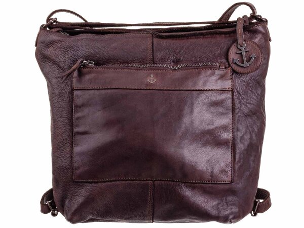 Harbour 2nd Cayenne 2in1 Umhängetasche und Rucksack B3.113 darkbrown