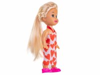 Edco Mini-Modepuppe ca 10. cm Spielpuppe weiss/ rot