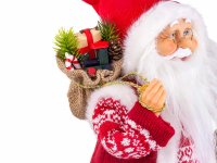 Edco Weihnachtsmann Santa 01257 ca. 41 cm rot / weiss