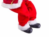 Edco Weihnachtsmann Santa sitzend Kantenhocker  01258 ca. 46 cm rot / weiss