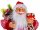 Edco Weihnachtsmann Santa 01260 ca. 61 cm rot / weiss