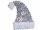 Edco Weihnachtsmütze Lametta "Merry Christmas" Türdeko 01738 ca. 27 cm  silber
