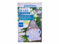 Grundig Wichtel 24 LED 11337 ca. 28 cm grau