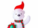 Edco aufblasbarer Weihnachts-Bär  09550 ca. 2,4 m hoch