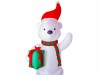 Edco aufblasbarer Weihnachts-Bär  09550 ca. 2,4 m hoch