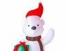 Edco aufblasbarer Weihnachts-Bär  09550 ca. 2,4 m hoch