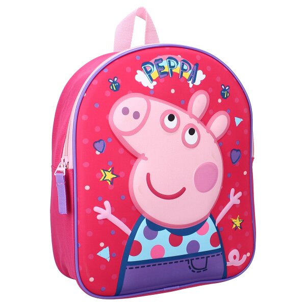 Vadobag Peppa Wutz 3D Kinderrucksack 9 Liter 007-2591 Peppa Friends Around Town