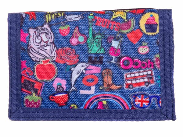 Fabrizio Best Way  Geldbeutel Zip Wallet Geldbörse blau
