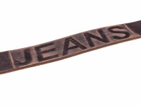 JS Jeans Gürtel G1 "JEANS" dunkelbraun 105 cm