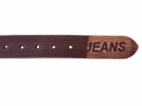JS Jeans Gürtel G1 "JEANS" braun 105 cm