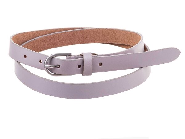 Prato Gürtel G02 ovale Schnalle S light grey 110 cm
