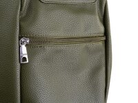 Prato LM Joyce S864-G genarbtes PU City-Rucksack olive
