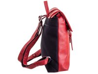 Prato LM Shahid Cityrucksack Daypack geprägtes Rindleder, 28 x 33 x 10 cm (B x H x T) - AL14-1 red