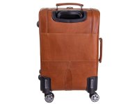 The Chesterfield Brand C21.500531 Spinner "New York" Waxed Pull Up Leder Koffer cognac