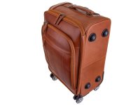 The Chesterfield Brand C21.500531 Spinner "New York" Waxed Pull Up Leder Koffer cognac