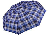 JS Mini Regenschirm " Susino" Taschenschirm  Karo blau/weiss