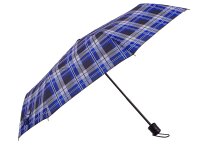 JS Mini Regenschirm " Susino" Taschenschirm  Karo blau/weiss