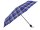 JS Mini Regenschirm " Susino" Taschenschirm  Karo blau/weiss