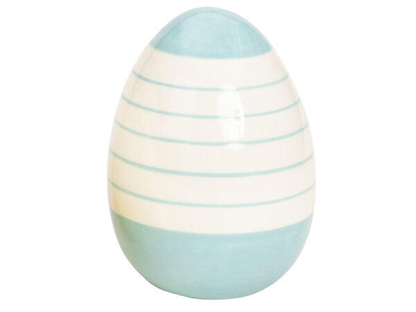Mel-O-Design Osterrei mit Streifendekoration ca. 16,5 cm blau