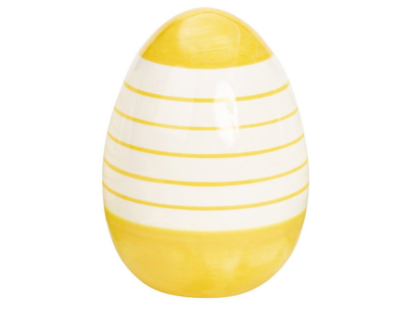 Mel-O-Design Osterrei mit Streifendekoration ca. 16,5 cm gelb